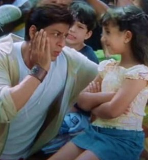Jhanak Shukla in a still from the film Kal Ho Na Ho with Shah Rukh Khan