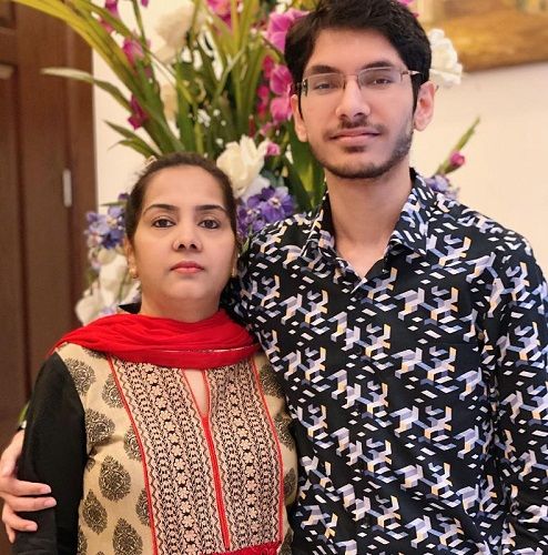 Kamaal R Khan's wife and son