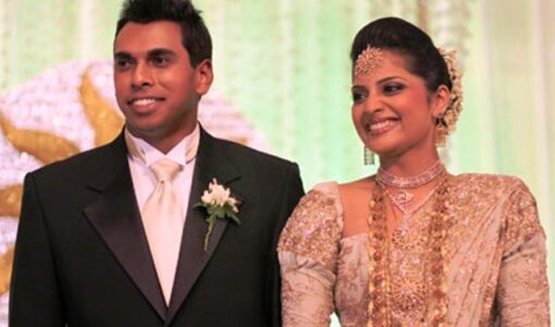 Manoj Rajapaksa at his wedding ceremony