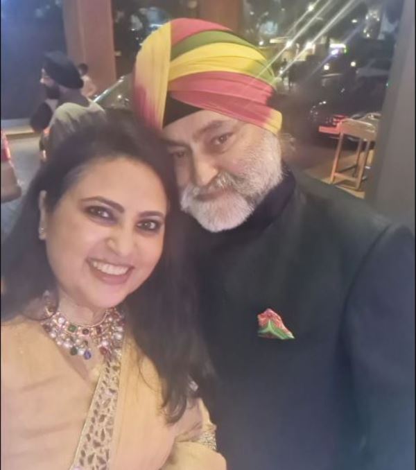 Neelu Kohli with her husband