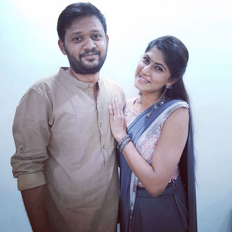 Neha Chowdary with her brother