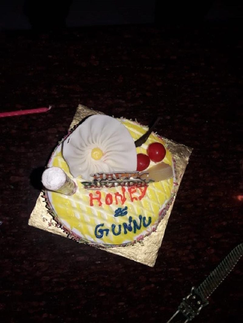 Neha Chowdary's nickname on her birthday cake