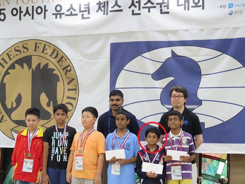 Nihal Sarin wins silver medal at World Youth Chess Under-12 Championship (2015)