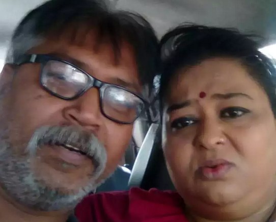 Nishi Singh Bhadli with her husband, Sanjay Singh
