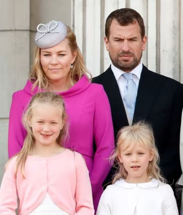 Peter Philips with his wife, Autumn Kelly and children (from left- Savannah and Isla)