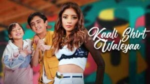 Poster of the music video Kaali Shirt Waleyaa featuring Gunjan Sinha