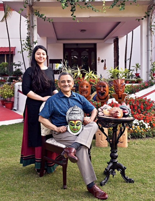 Pragya Chauhan with Anil Chauhan