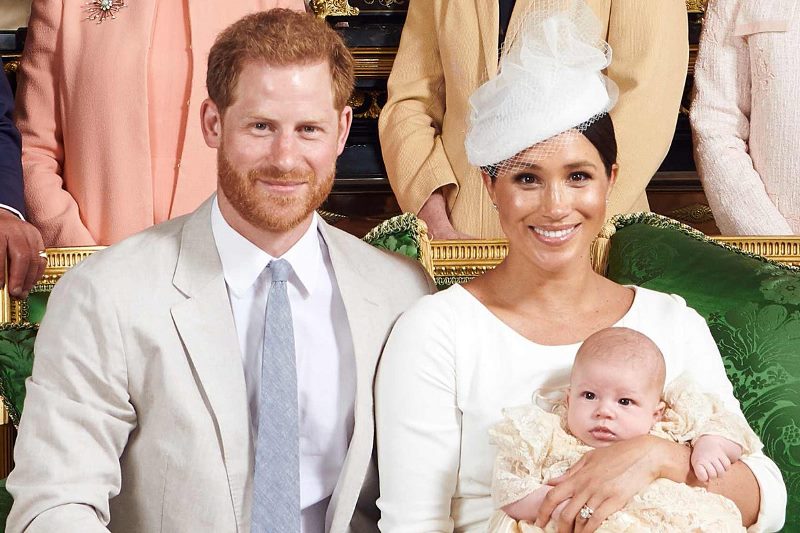 Prince Harry with his wife Meghan Markle and son, Archie