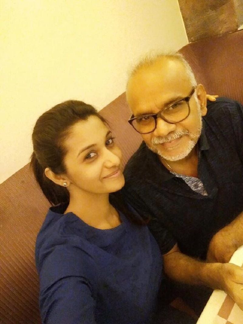 Priya Bhavani Shankar with her father
