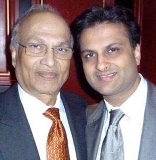 Rishi Sethia with his father