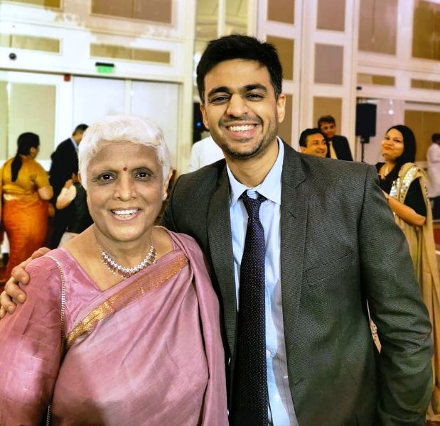 Rohan Joshi with his mother