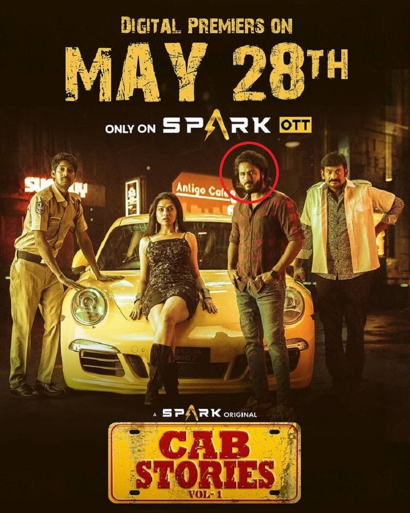 Shrihan on the poster of the film 'Cab Stories'