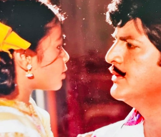 Sudeepa Pinky in a scene from a movie as a child artist in 1994