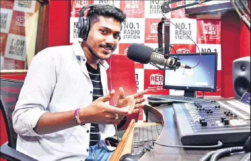 Surya Narayana doing a show on Red FM