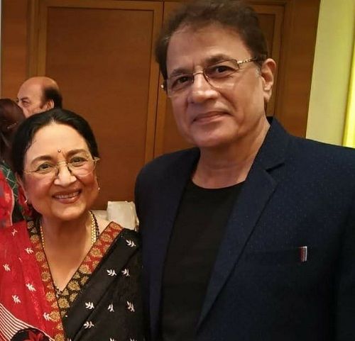 Tabassum with her brother-in-law