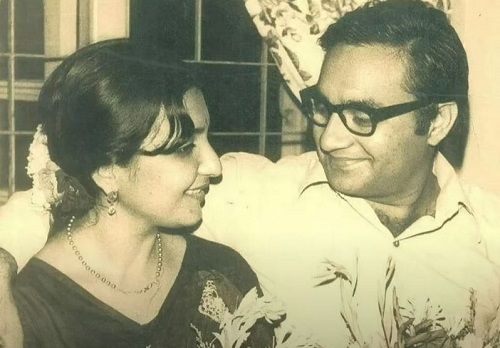 Tabassum with her husband