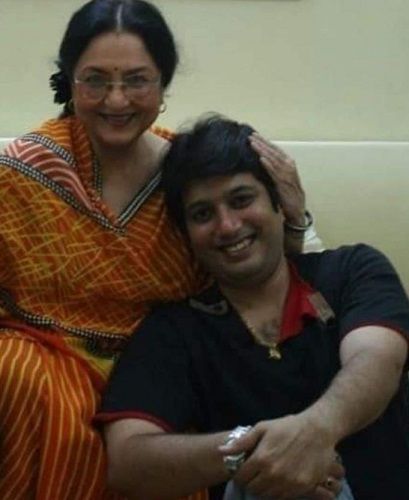 Tabassum with her son