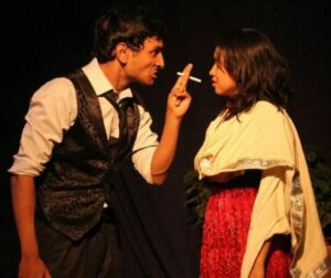 Utsav Sarkar in a scene from the play A Doll's House
