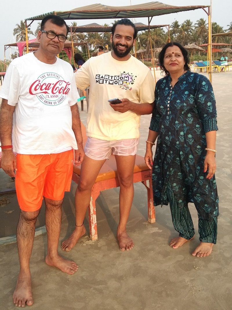 Vaibhav Raj Gupta with his parents