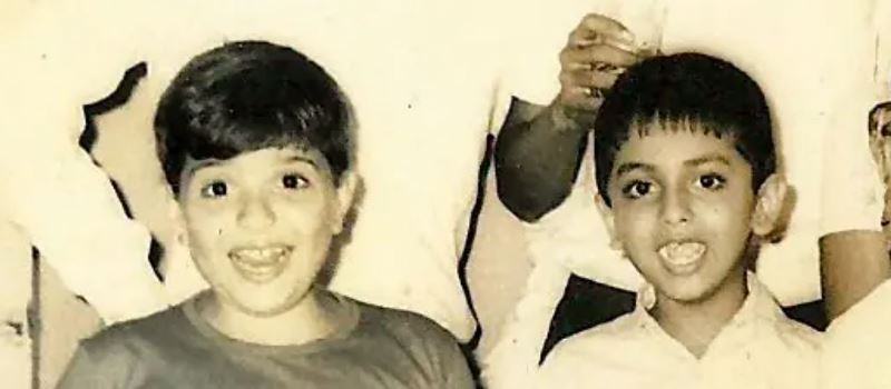 A childhood picture of Justice DY Chandrachud (right) in 1969