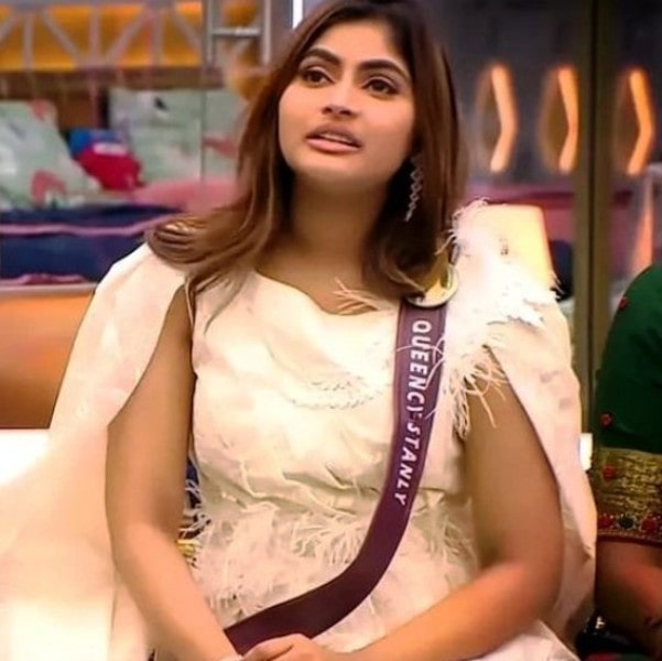 A photo of Queency Stanly taken during her participation in Bigg Boss Tamil