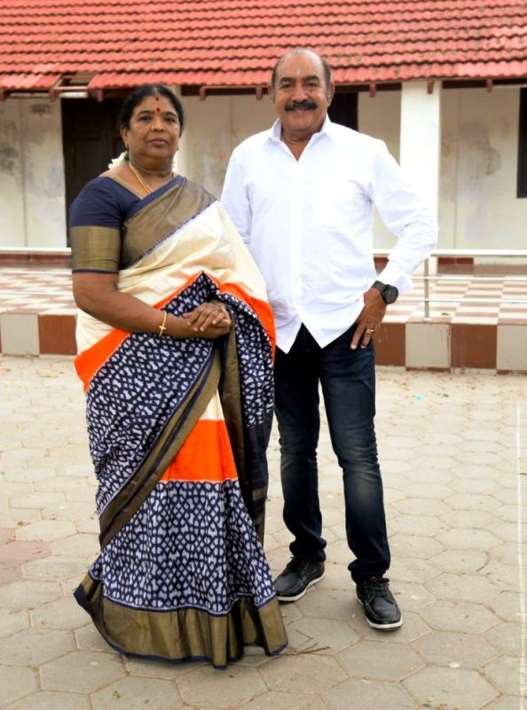 A photo of Vijayakumar with his first wife