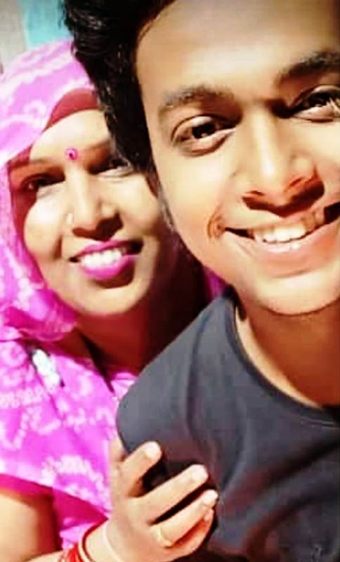  Harsh Mayar with his mother