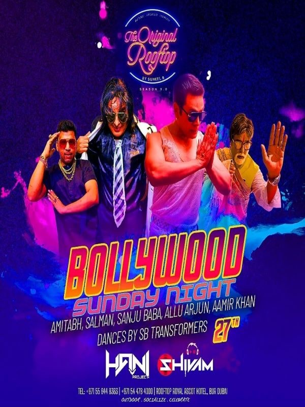 A poster of Bollywood Sunday Night