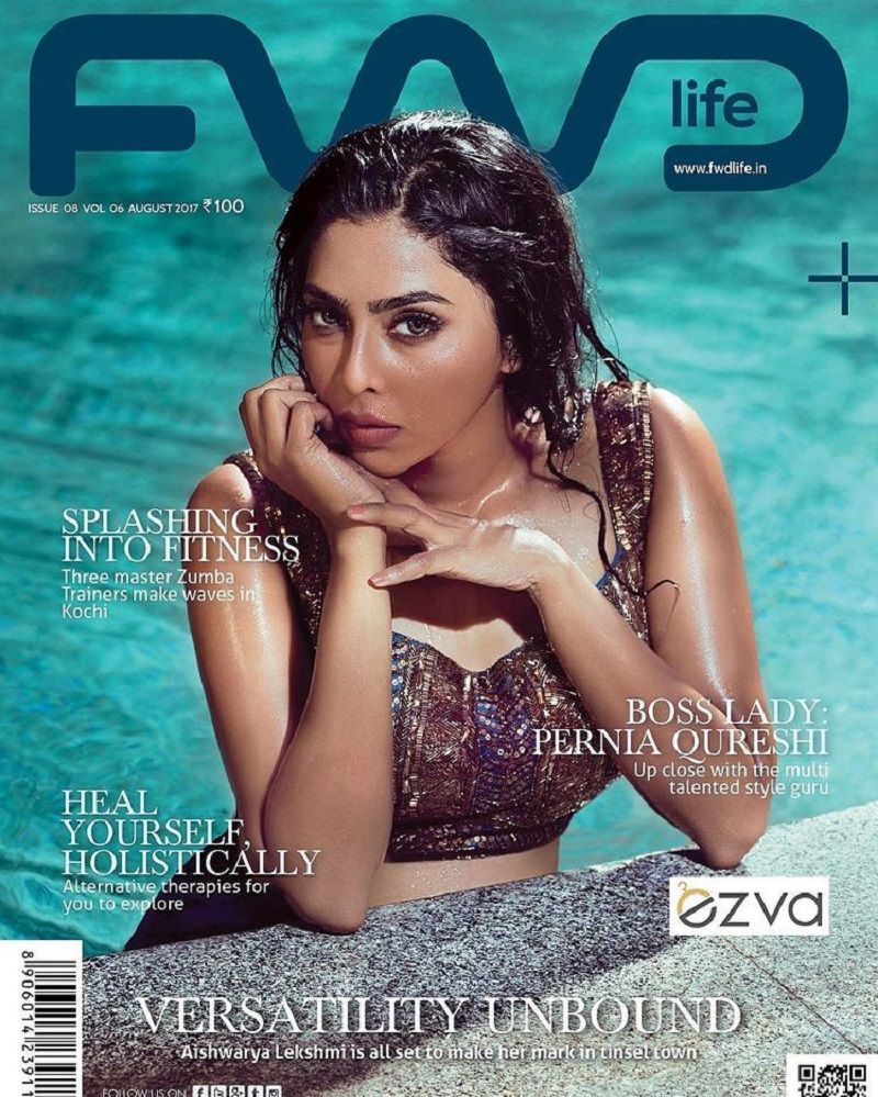 Aishwarya Lekshmi on the cover of FWD magazine