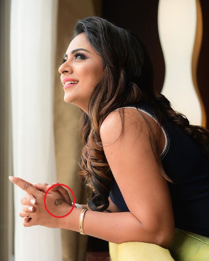 Deepika Das' tattoo on her left hand