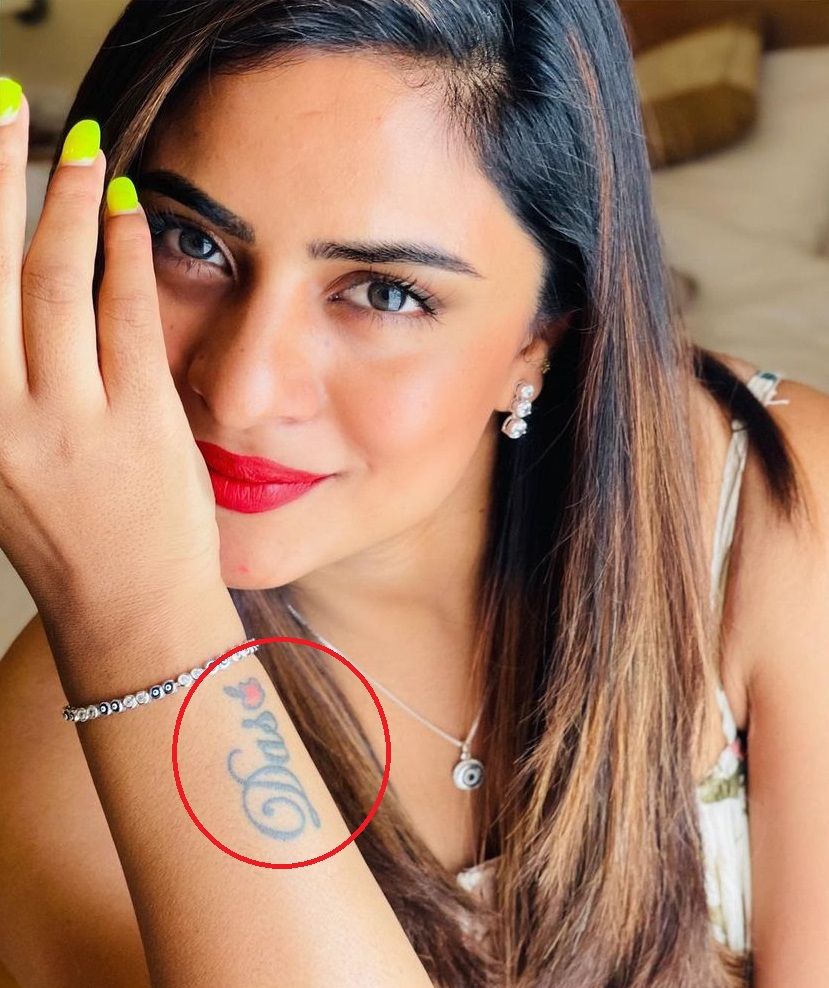 Deepika Das' tattoo on her right hand