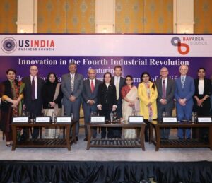 Divya Maderna (extreme right) at US India Business Council in New Delhi