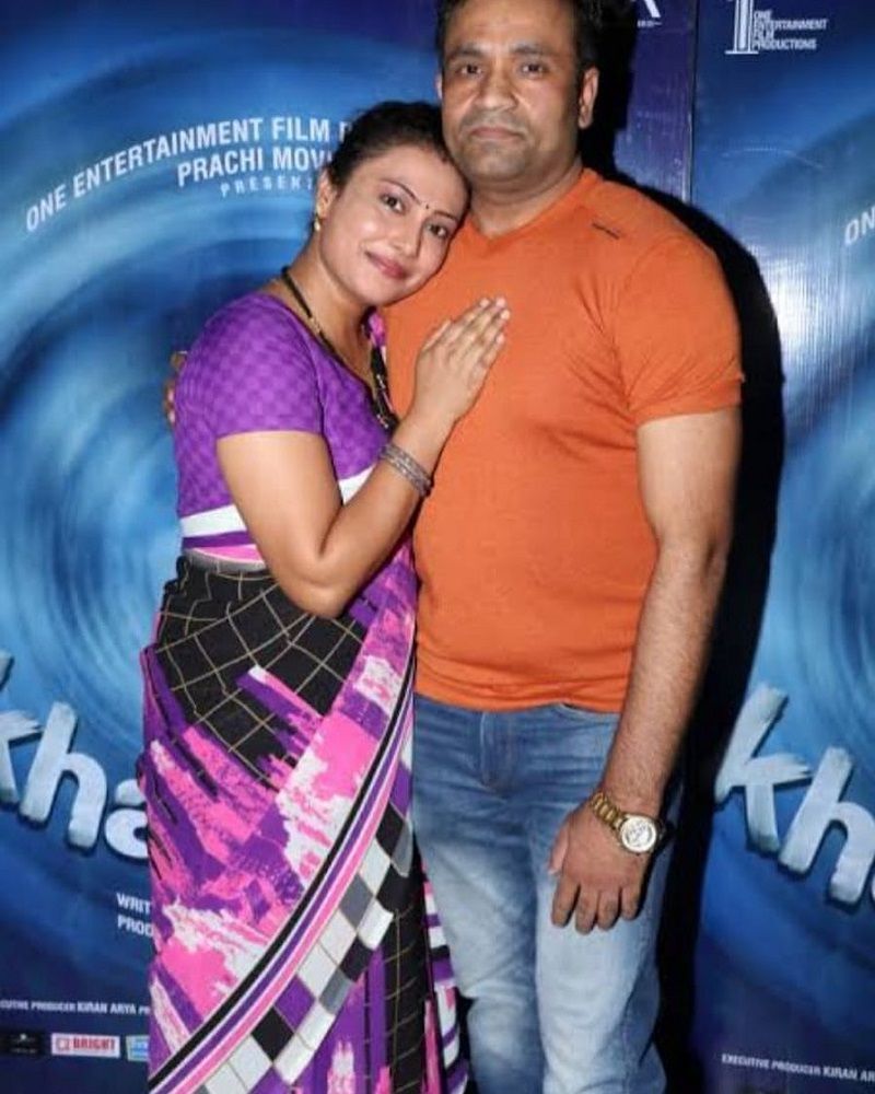 Kamal Kishor Mishra with his wife