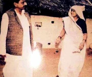 Malti Devi with her husband