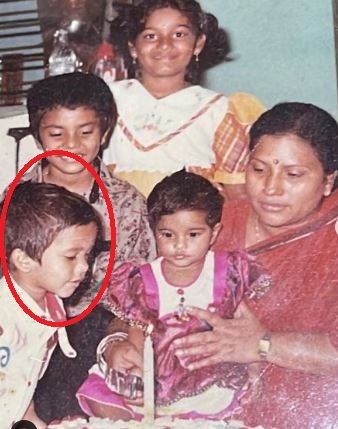 Manikandan Rajesh in childhood