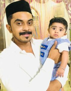 Mohammed Azeem with his son Rayyan Kareem