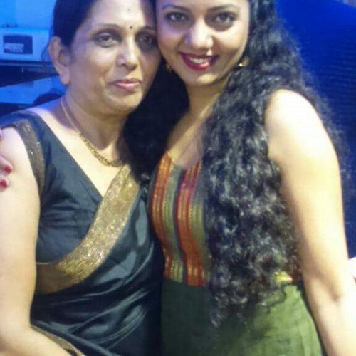 Neha Joshi with her mother