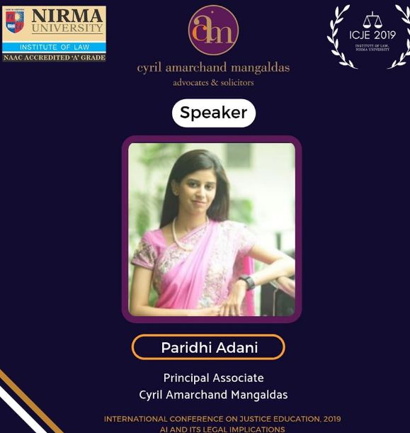 Paridhi Adani as a speaker
