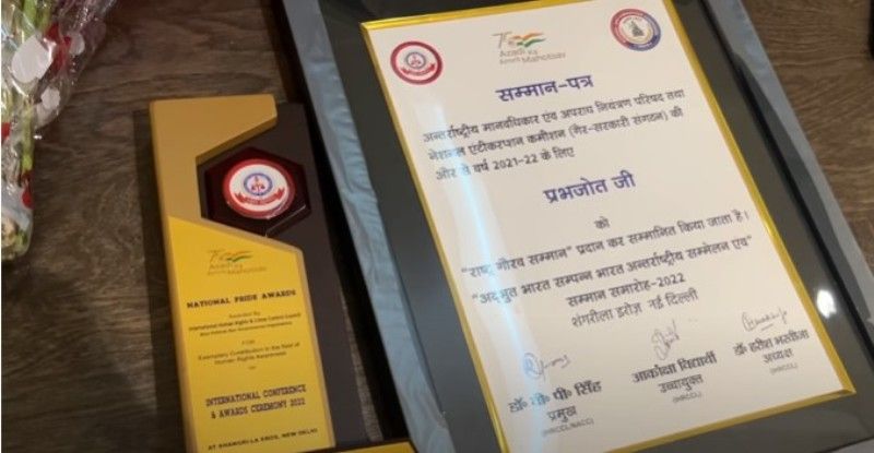 Prabhjot Singh's National Pride Award