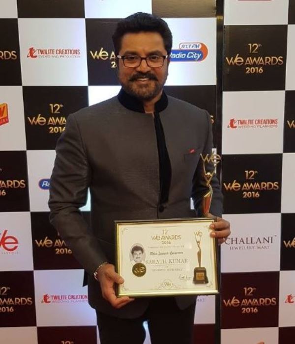 R. Sarathkumar received Incisive Charisma Award by WE Magazine in 2016
