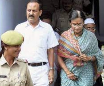 Rita Bahuguna Joshi while being taken to police custody