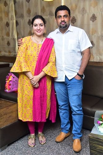 Rupesh Rajanna and his wife