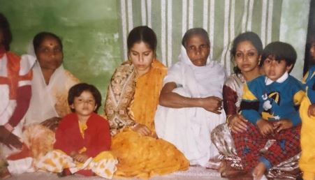 Sadhna Gupta with her mother