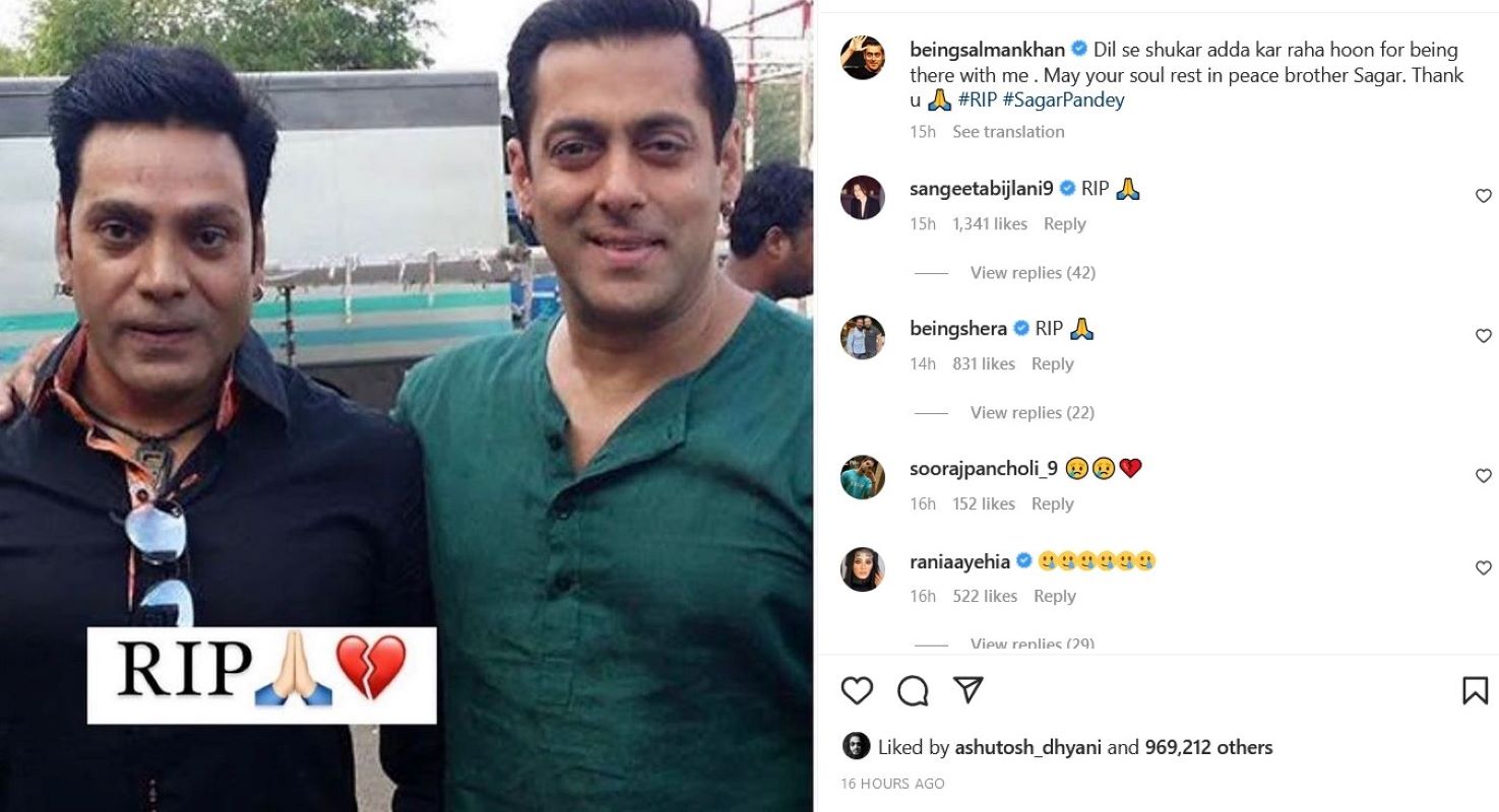 Salman Khan's post