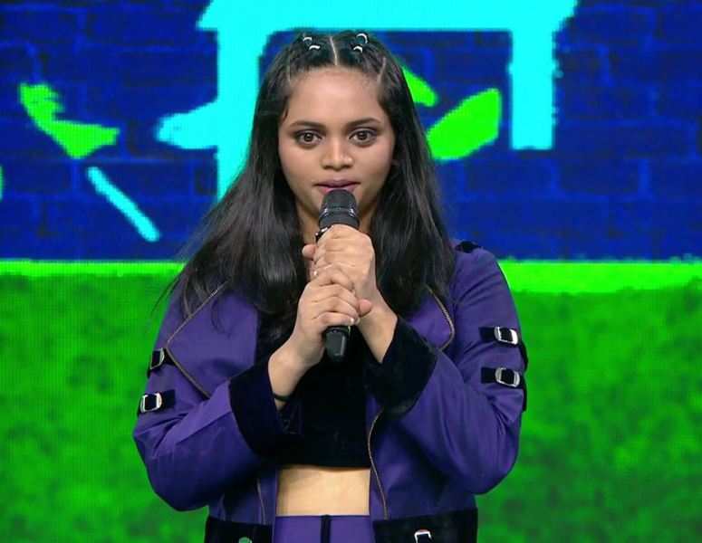 Srushti Tawade at 'MTV Hustle 2.0' - an Indian rap and hip-hop reality show