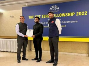 Vikraman Radhakrishnan awarded with net zero fellowship by the School of Policy and Governance