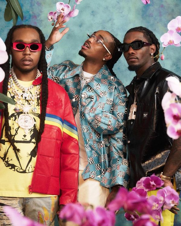 A photo of all the members of Migos