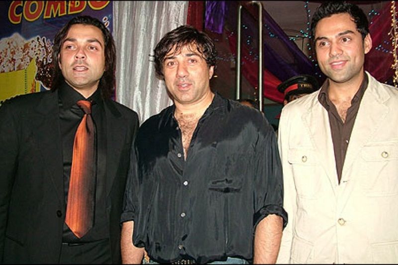 Abhay Deol with his cousin brothers