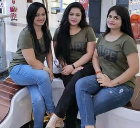 Anu Dubey with her sisters