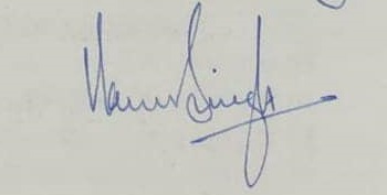 Arun Singh Dhumal's signature